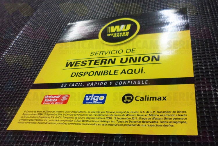 serirafia uv (CMYK) vinil adhesivo serirafia uv (CMYK) vinil adhesivo